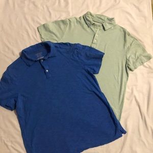 2 large Threads & Heirs collard shirts